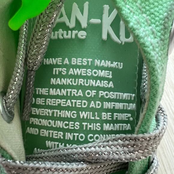 Nan-ku x Free People Cruise Studded Hi-Top Sneakers 37 US 7 Spring Mint NEW - Picture 7 of 13